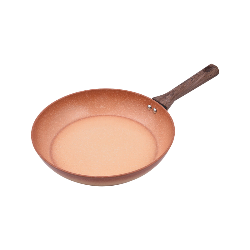 Pan Fry Alúmanam Brionnaithe 3Pcs Set le Cumhdach Ceirmeacha Meteorite Mars