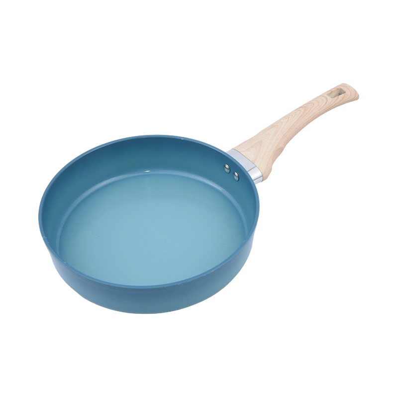 Alúmanam brionnaithe Cruth Díreach Deep Fry Pan