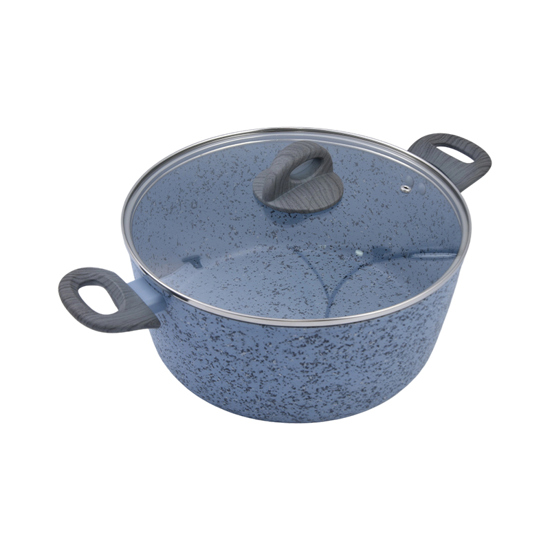 Die Casting Alúmanam Casserole le Uachtar Ceirmeach