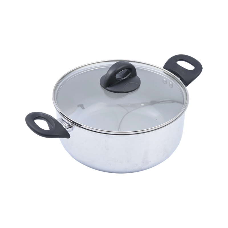 Críochnaigh Scáthán Casserole Alúmanam Brúite